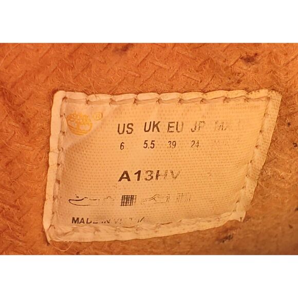 Timberland Red Boots Size 6 Youth Size A13HV - Picture 8 of 9